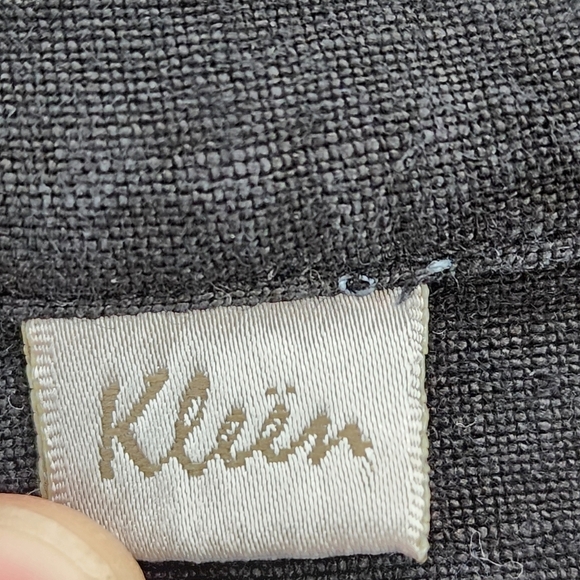 Kleen Women's 100% Linen Button Front Peplum Jacket Lagenlook - L - Picture 3 of 7